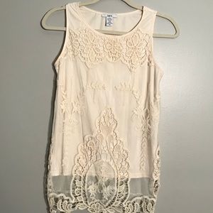 Bar lll Lacey Sleeveless Top